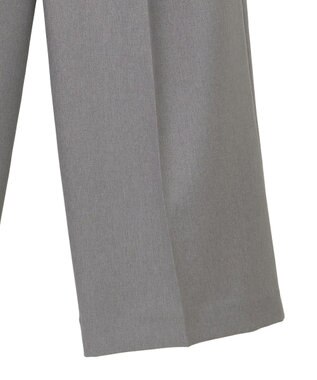 YECCA VECCA 【UVカット/接触冷感/洗える】ベルト付きイージーケアワイドパンツ Gray