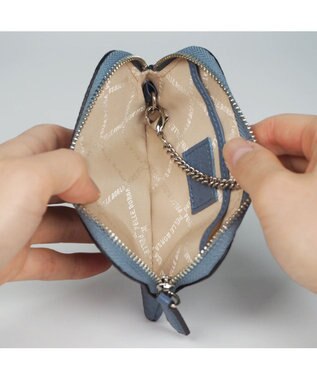 PELLE BORSA ラウンドファスナーキーポーチ Comfy コンフィー 6712 サックスブルー