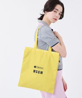 LeSportsac MSGM LG EMERALD TOTE/ロゴトートイエロー
