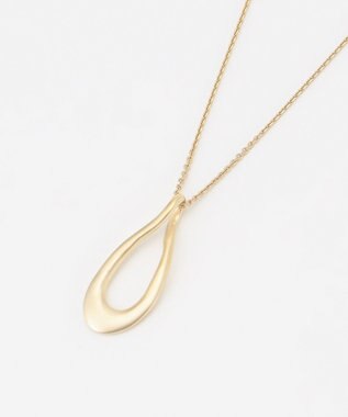 J.PRESS LADIES オーバルドロップ ネックレス ゴールド系