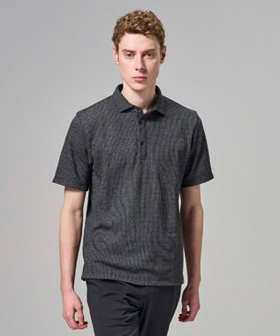 JOSEPH HOMME 【新型】メランジクロスジャージー　ポロシャツ ブラック系