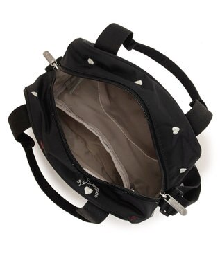 LeSportsac N/S MINI SATCHEL/レッド/ホワイトハートEMB レッド/ホワイトハートEMB