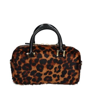 INTER-CHAUSSURES 【CHRISTIAN VILLA】レオパード柄スモールサイズハンドバッグ マルチハラコ