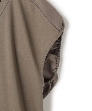 BEIGE， ZEOLITE / バックツイスト コンビトップス Taupe