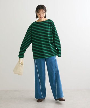 Green Parks ボーダーゆるチュニック Green