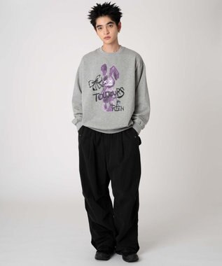 WEGO 【裏起毛/ユニセックス着用ITEM/SMLサイズ展開】アソートグラフィックプルオーバー（4） 柄51