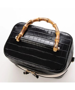 UNBILLION kakatoo バンブーハンドル2wayバニティバッグ ブラック