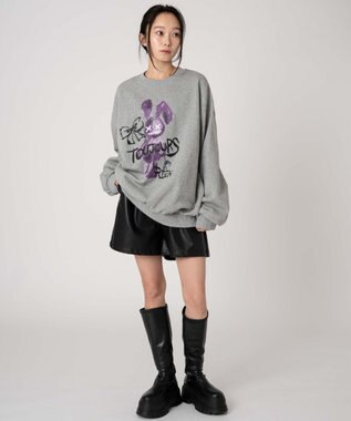 WEGO 【裏起毛/ユニセックス着用ITEM/SMLサイズ展開】アソートグラフィックプルオーバー（4） 柄51