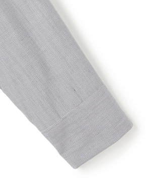 ICB L 【洗える】レイヤードシャーティング ブラックストライプ系