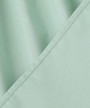 Feroux 【洗える】スタンドネックシャーリング ブラウス ライトグリーン系