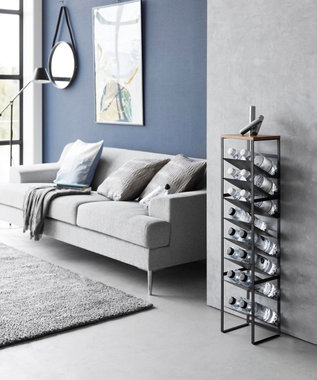 tower 天板付きボトルストッカー タワー 8段 ブラック