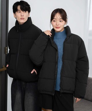 WEGO 【ユニセックス着用ITEM】パデッドブルゾン ブラック