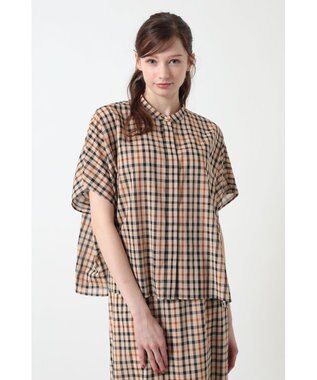 DAKS コットンボイル アシンメトリー ブラウス
