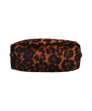 INTER-CHAUSSURES 【CHRISTIAN VILLA】レオパード柄スモールサイズハンドバッグ マルチハラコ