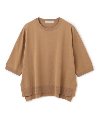 UNFILO L マイビューティニット ハーフスリーブ キャメル