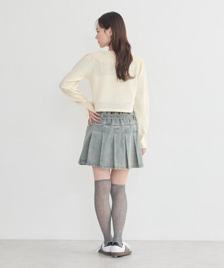 earth music&ecology レース襟カーディガン Ivory