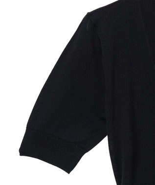 JOSEPH 【洗える】スーパーファインコットンシルク　ショートスリーブカーディガン Black