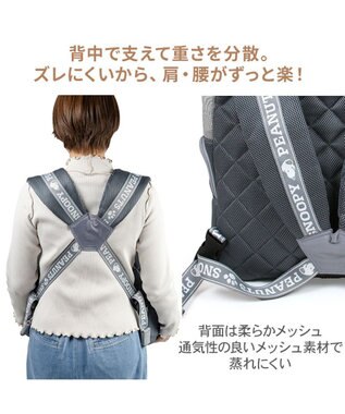 PET PARADISE スヌーピー ジョークール 優しい 抱っこハグリュック キャリー Ｌ 小型犬 チャコールグレー