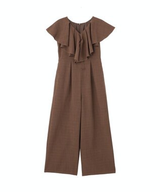 earth music&ecology ラッフルサロペット Brown