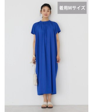 AMERICAN HOLIC 接触冷感丈違いフレンチスリーブワンピース Blue