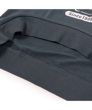 Mother garden しろたん フロッキープリント トレーナー ユニセックス ブラック