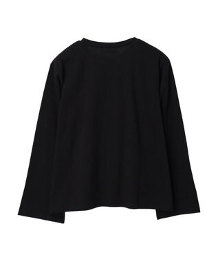 Green Parks ・Ｐｅｔｉｔ　Ｆｌｅｕｒ　ロゴｐｔフレアスリーブロンＴ Black