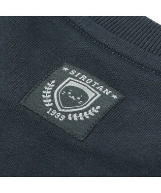 Mother garden しろたん フロッキープリント トレーナー ユニセックス ブラック