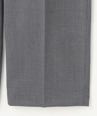 自由区 【洗える】TWラチネストレッチワイド パンツ グレー