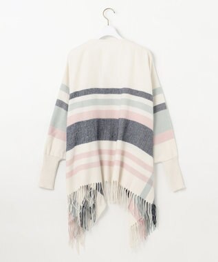 ANY SIS チェック ポンチョ ブルー系チェック