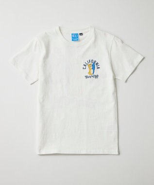 OP／FILA 【Ocean Pacific】カリフォルニアベアバックプリントTシャツ ホワイト
