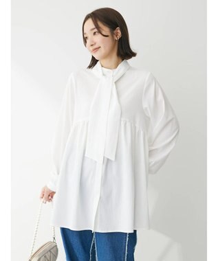 Green Parks マルチＷＡＹボータイチュニック Off White