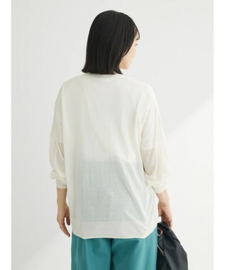 Green Parks 接触冷感　推しニット　ゆったりカーディガン Off White