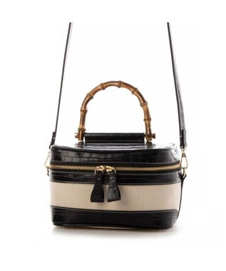 UNBILLION kakatoo バンブーハンドル2wayバニティバッグ ブラック