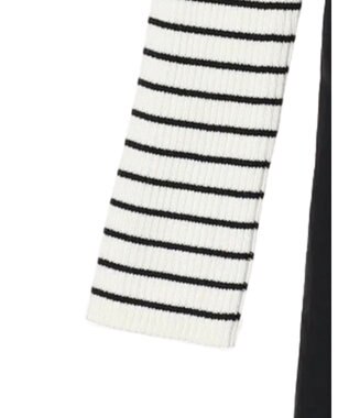 Green Parks ドッキングニットワンピース Black