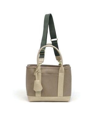 UNBILLION cachecache ショルダー付きパーテーションキャンバストート グレー