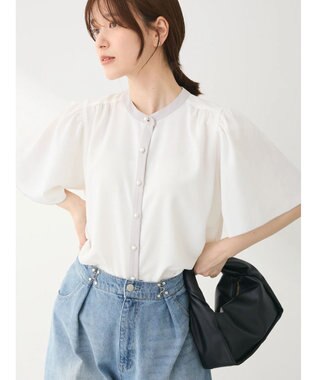 Green Parks ・ＥＬＥＮＣＡＲＥ　ＤＵＥ　バイカラーブラウス Off White