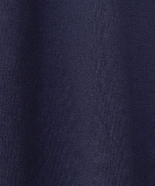 UNFILO ネックビジュー ニットワンピース ネイビー