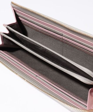 LANVIN en Bleu リュクサンブールカラー Lファスナー長財布 グレー