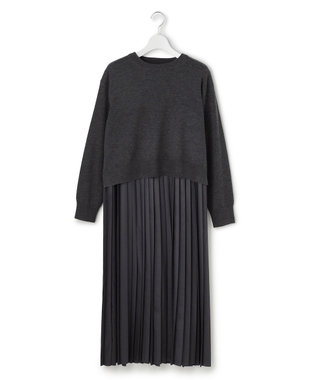 23区 S 【先行予約】ニットセットアップ プリーツコンビ ワンピース