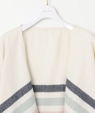 ANY SIS チェック ポンチョ ブルー系チェック