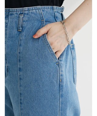 Green Parks ・ＥＬＥＮＣＡＲＥ　ＤＵＥ　バックスリットデニムパンツ Light Indigo