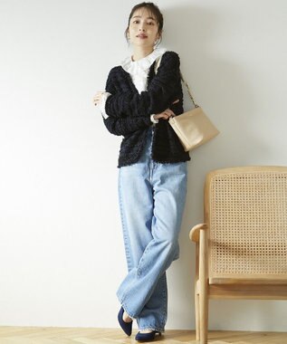 TOPKAPI 【TREASURE TOPKAPI】ソフトシュリンク テープ コンビ レザー ミニショルダーバッグ ペールベージュ