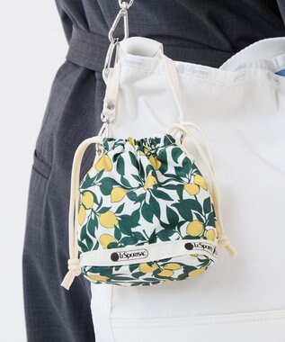 LeSportsac DRAWSTRING BUCKET CHARM/レモンオーチャード