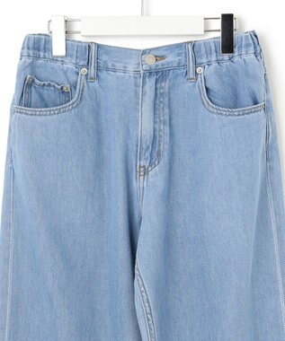 J.PRESS YORK STREET 【WOMEN】ソフトワイドデニム パンツ ダルブルー系