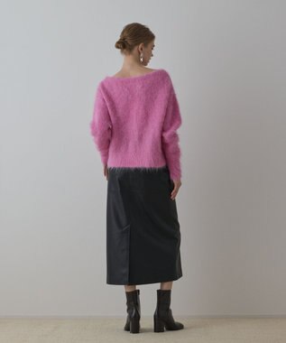 GRACE CONTINENTAL オーバーニットトップ ピンク