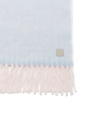 MOONBAT 【WEB限定】FURLA シャギーボリュームマフラー/幅40cm サックスブルー