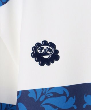 PW CIRCULUS 【吸水速乾 /  UV遮蔽率99.8% UVカット / ストレッチ】【WOMEN】ラガーシャツ ゴルフウェア レディース ネイビー系1