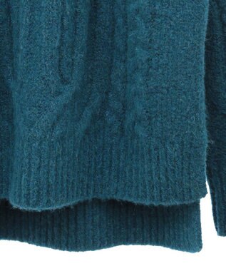 AMERICAN HOLIC ローゲージアラン柄ニットプルオーバー Green