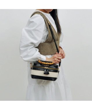 UNBILLION kakatoo バンブーハンドル2wayバニティバッグ