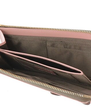 LANVIN en Bleu シャリテ コンパクトL字ファスナー長財布 ピンク